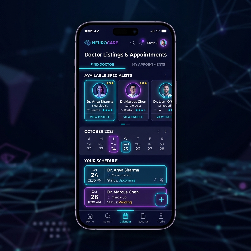 Conect Salud app mockup