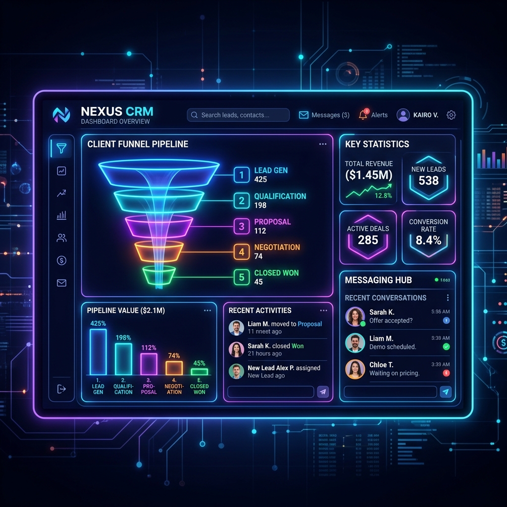 CRM Empresarial mockup